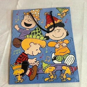 Peanuts Gang Gift Bag 50th anniversary VINTAGE UFS‎  & Hallmark